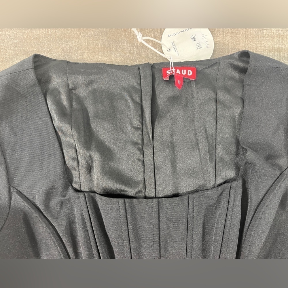 NEW Staud Peony Black Corset Top - Picture 4 of 12